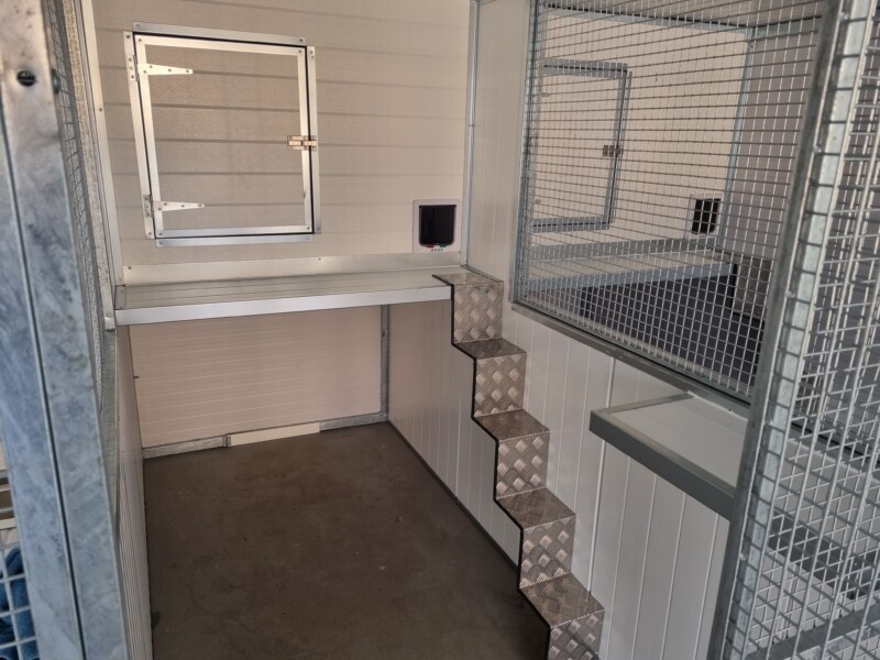 Haborn Products can produce full cattery solutions or just the cages for your current building. Please just ask for a quote.