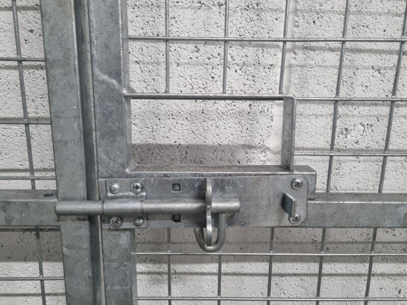 Gated panel lock set up